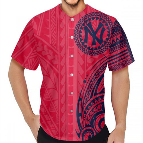 6863383fe152d_1 Men's New York Yankees Red Baseball Jersey