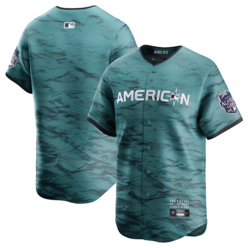 6863384265dd4_1 Men's New York Yankees Blank Teal 2023 All-star Cool Base Stitched Baseball Jersey