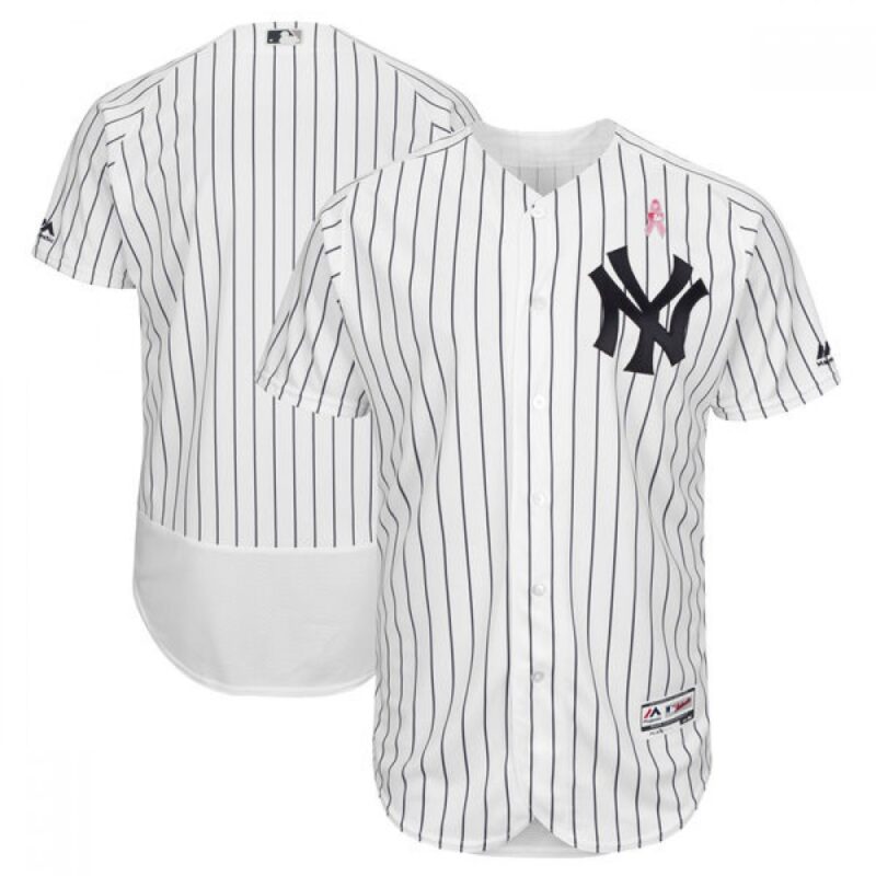 6863385e62735_1 Men's New York Yankees White 2018 Mother's Day Flexbase Stitched MLB Jersey
