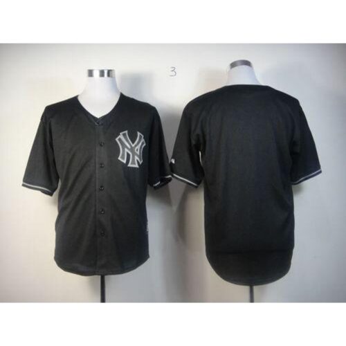 68633860d05d1_1 Yankees Blank Black Fashion Stitched MLB Jersey