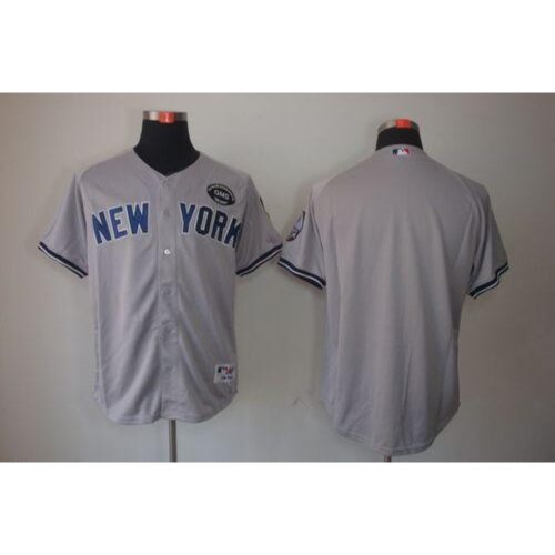 68633865af8e9_1 Yankees Blank Grey GMS "The Boss" Stitched MLB Jersey