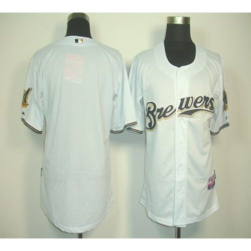 686338ce2abe1_1 Brewers Blank White Cool Base Stitched MLB Jersey