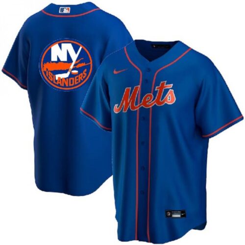 686338ea77510_1 Men's New York Mets & islanders Blue Cool Base Stitched Baseball Jersey