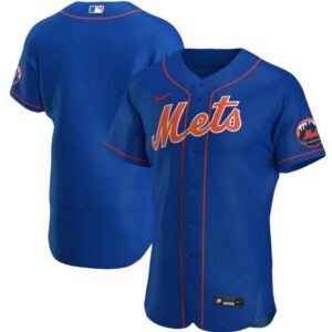686338efb23b3_1 Men's New York Mets Blank Blue Flex Base Stitched Jersey