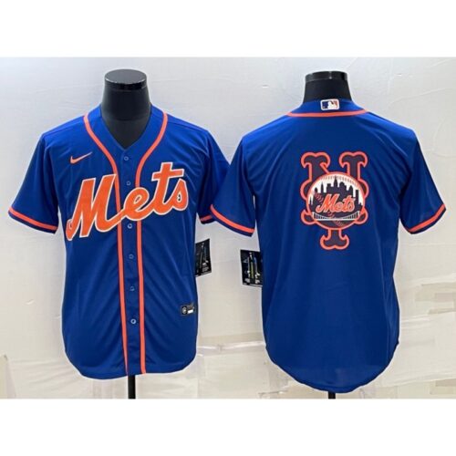 686339043bc92_1 Men's New York Mets Royal Team Big Logo Cool Base Stitched Baseball Jersey