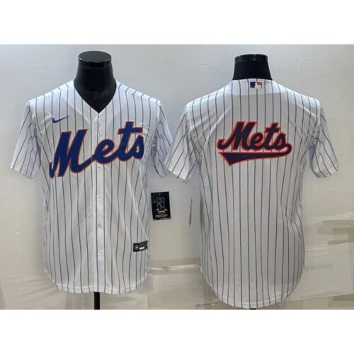 6863390e680aa_1 Men's New York Mets White Team Big Logo Cool Base Stitched Baseball Jersey