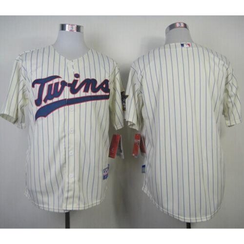 68633973995c0_1 Twins Blank Cream Cool Base Stitched MLB Jersey