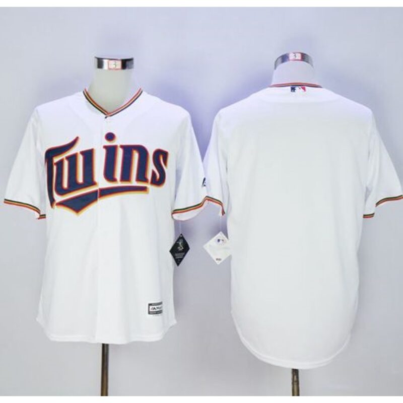 6863398569ada_1 Twins Blank New White Cool Base Stitched MLB Jersey