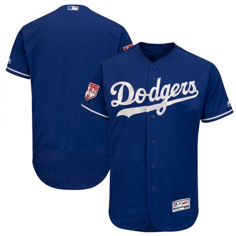 686339bca9fd6_1 Men's Los Angeles Dodgers Blank Royal 2019 Spring Training Flex Base Stitched MLB Jersey