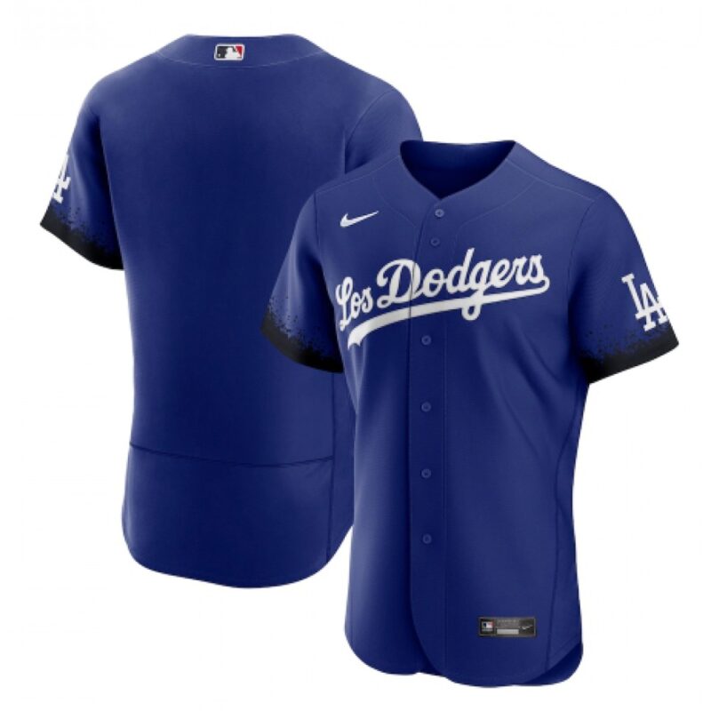 686339c46ace8_1 Men's Los Angeles Dodgers Blank 2021 Royal City Connect Flex Base Stitched Baseball Jersey