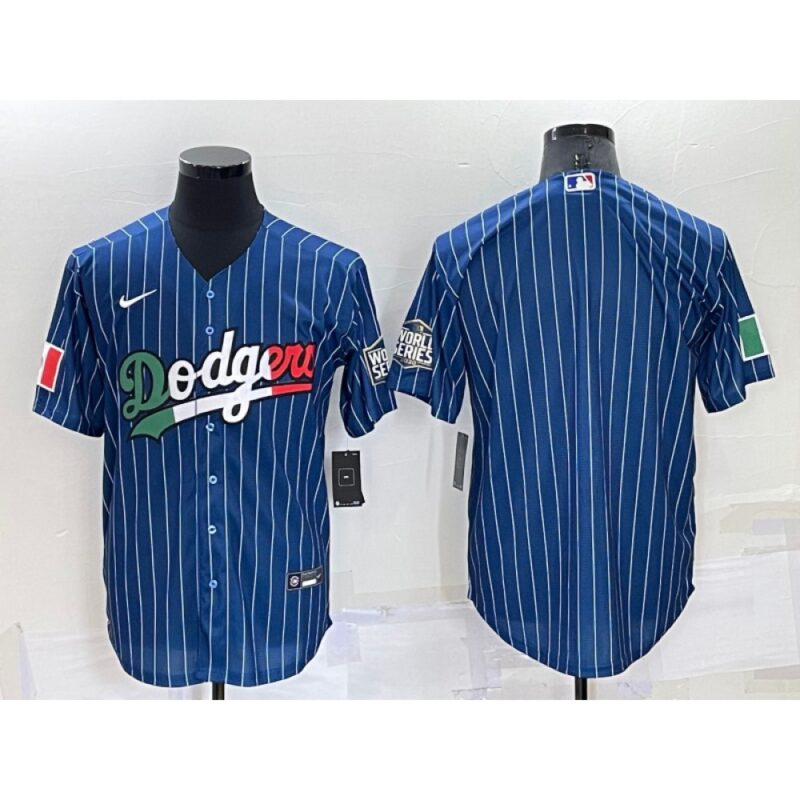 686339c9c2423_1 Men's Los Angeles Dodgers Blank Royal Mexico Cool Base Stitched Baseball Jersey