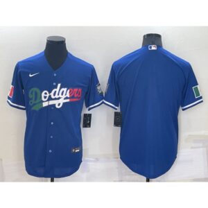 686339cc695a3_1 Men's Los Angeles Dodgers Blank Royal Cool Base Stitched Baseball Jersey