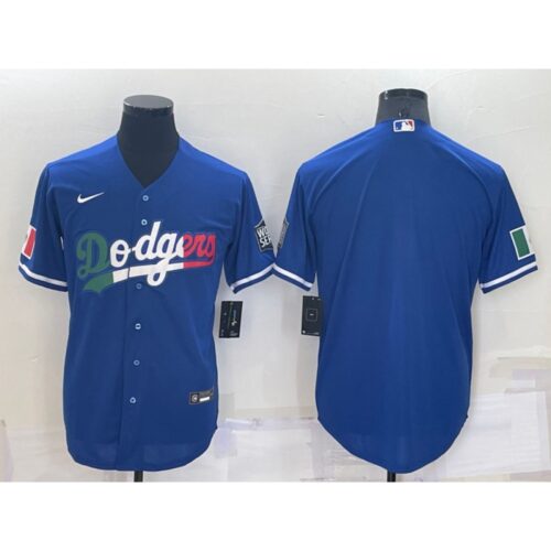 686339cc695a3_1 Men's Los Angeles Dodgers Blank Royal Cool Base Stitched Baseball Jersey