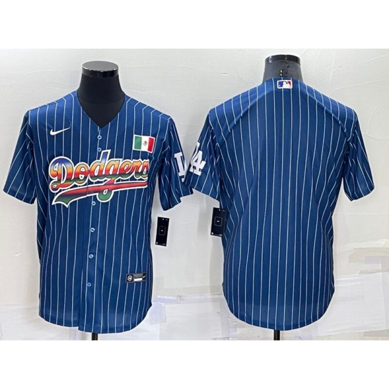 686339d1b554a_1 Men's Los Angeles Dodgers Blank Royal Mexico Cool Base Stitched Baseball Jersey