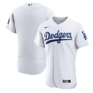 686339e03d495_1 Men's Los Angeles Dodgers Blank White Flex Base Sttiched Jersey