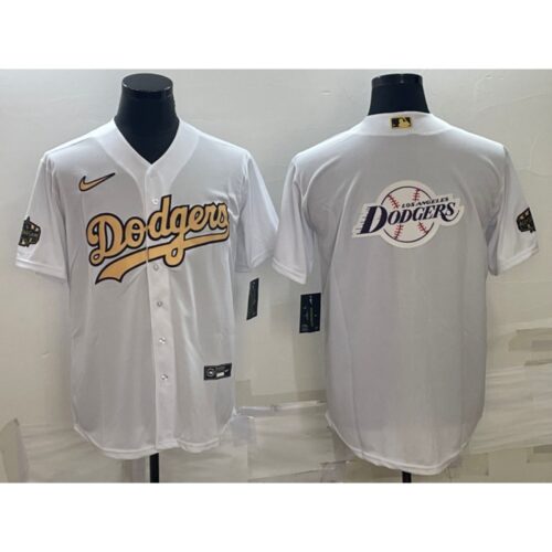 686339e9ed35b_1 Men's Los Angeles Dodgers White Team Big Logo Cool Base Stitched Baseball Jersey