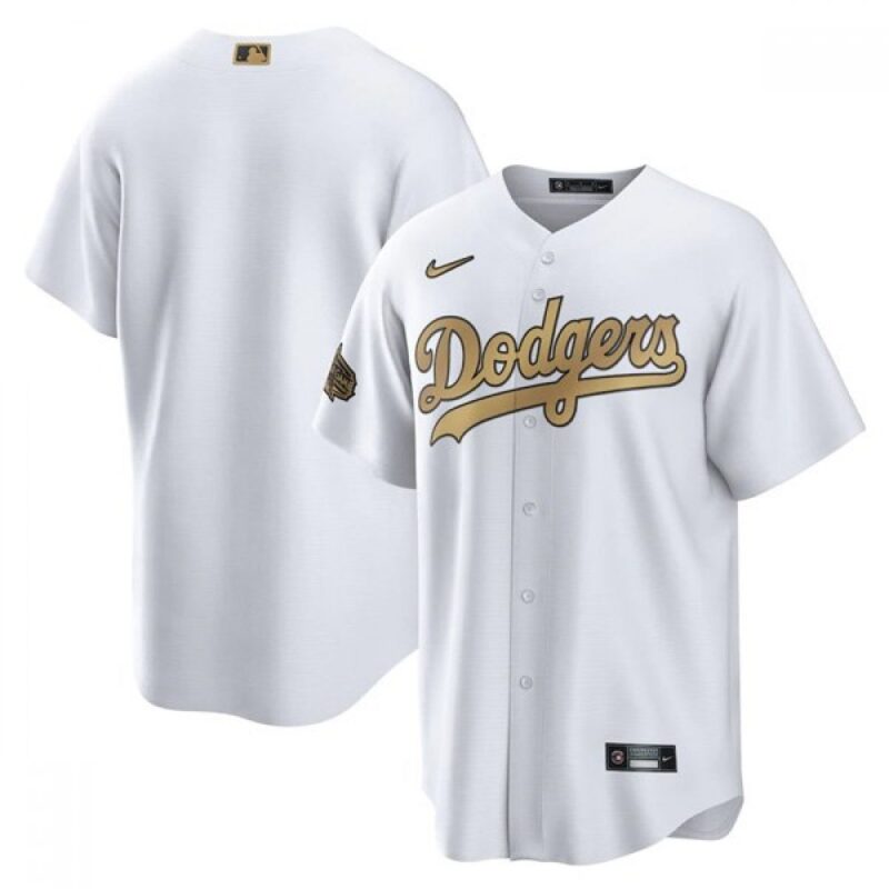 68633a0348ab8_1 Men's Los Angeles Dodgers Blank 2022 All-Star White Cool Base Stitched Baseball Jersey