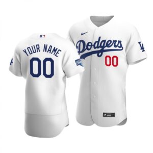 68633a1037e55_1 Men's Los Angeles Dodgers ACTIVE Player White 2020 World Series Champions Home Patch Flex Base Stitched Jersey