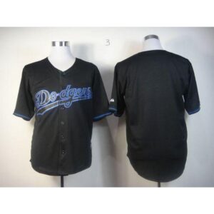68633a2c66fc7_1 Dodgers Blank Black Fashion Stitched MLB Jersey