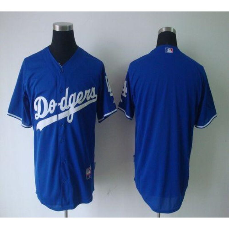 68633a2f0326a_1 Dodgers Blank Blue Cool Base Stitched MLB Jersey