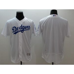 68633a457e360_1 Dodgers Blank White Flexbase Authentic Collection Stitched MLB Jersey