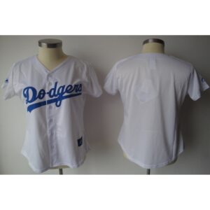 68633a4a8f929_1 Dodgers Blank White Lady Fashion Stitched MLB Jersey