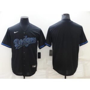 68633a4d019da_1 Men's Los Angeles Dodgers Blank Black Cool Base Stitched Baseball Jersey