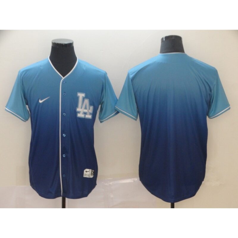 68633a6fb6293_1 Men's Los Angeles Dodgers Blank Blue Fade Cooperstown Collection Legend Stitched MLB Jersey