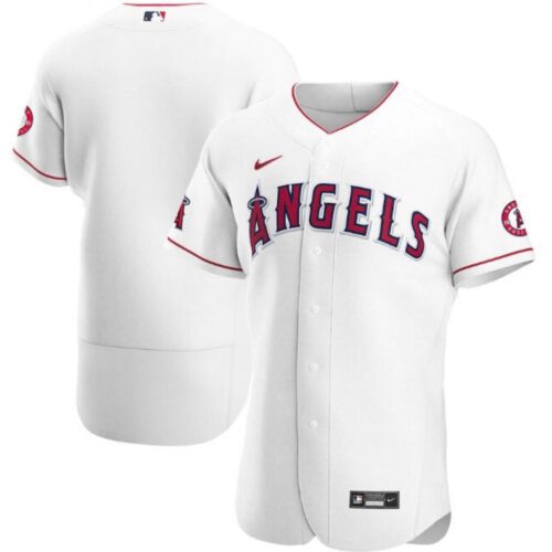 68633aa2414c5_1 Men's Los Angeles Angels White Flex Base Stitched Jersey