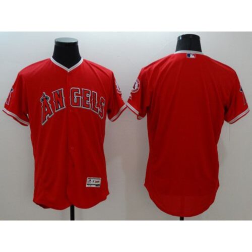 68633abdc720d_1 Angels of Anaheim Blank Red Flexbase Authentic Collection Stitched MLB Jersey