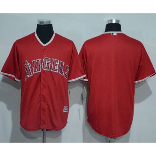68633ac05949d_1 Angels of Anaheim Blank Red New Cool Base Stitched MLB Jersey