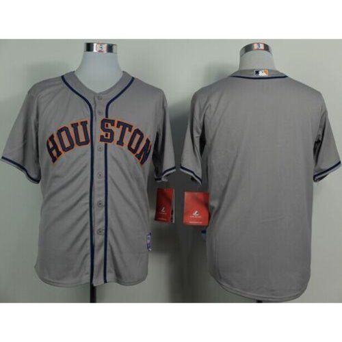 68633b065c0cc_1 Astros Blank Grey Cool Base Stitched MLB Jersey