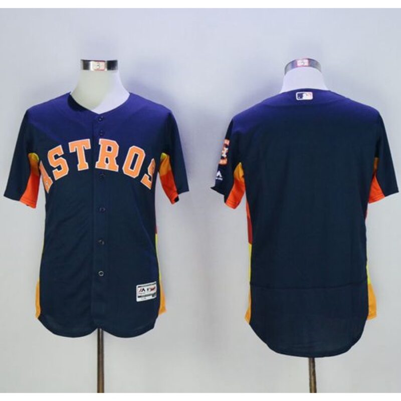 68633b0b71995_1 Astros Blank Navy Blue Flexbase Authentic Collection Stitched MLB Jersey