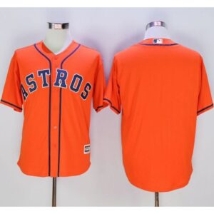 68633b109bc3f_1 Astros Blank Orange New Cool Base Stitched MLB Jersey