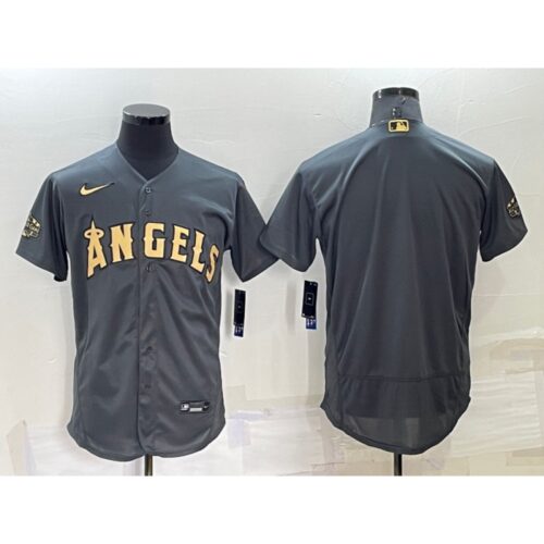 68633b2c7cc3b_1 Men's Los Angeles Angels Blank 2022 All-star Charcoal Flex Base Stitched Jersey