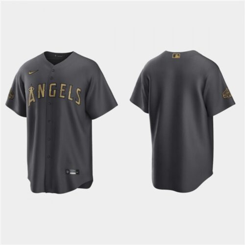 68633b2f0df9a_1 Men's Los Angeles Angels Blank 2022 All-star Charcoal Cool Base Stitched Jersey