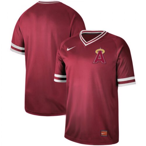 68633b500d272_1 Men's Los Angeles Angels Blank Red Cooperstown Collection Legend Stitched MLB Jersey