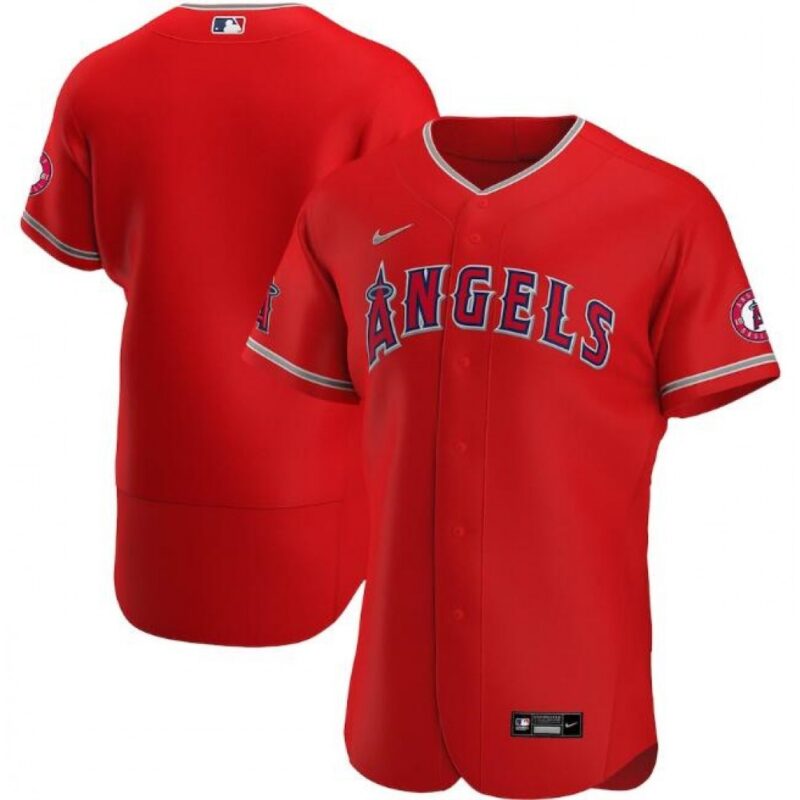 68633b61aa830_1 Men's Los Angeles Angels Red Flex Base Stitched Jersey