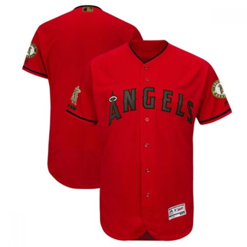 68633b642ada7_1 Men's Los Angeles Angels Blank Red 2018 Memorial Day Flexbase Stitched MLB Jersey