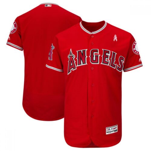 68633b66ceff2_1 Men's Los Angeles Angels Red 2018 Mother's Day Flexbase Stitched MLB Jersey