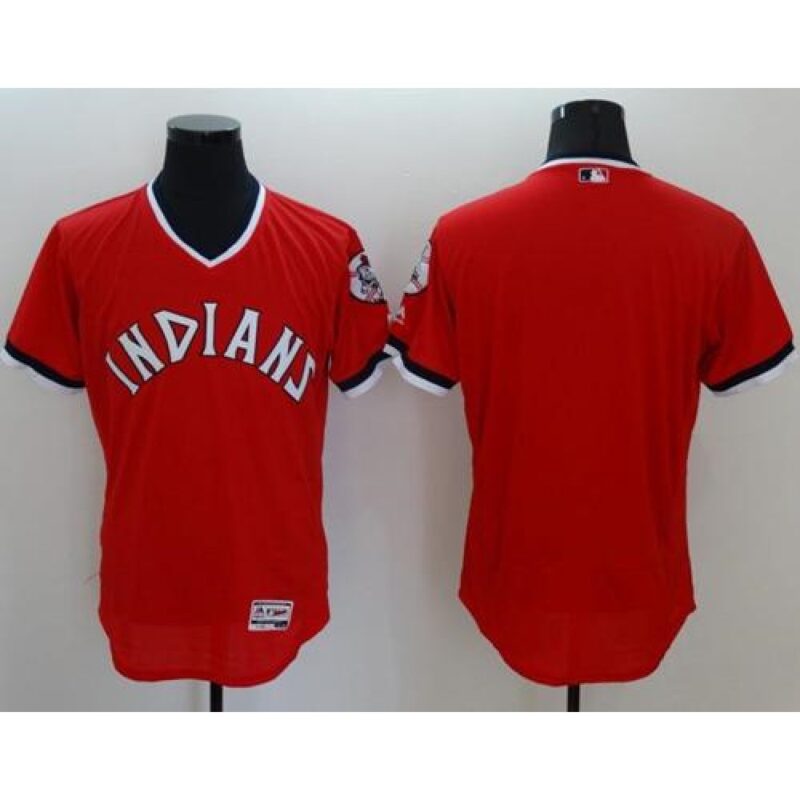 68633b8d2b1be_1 indians Blank Red Flexbase Authentic Collection 1978 Turn Back The Clock Stitched MLB Jersey