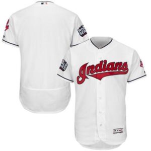 68633b9219ffe_1 indians Blank White Flexbase Authentic Collection 2016 World Series Bound Stitched MLB Jersey