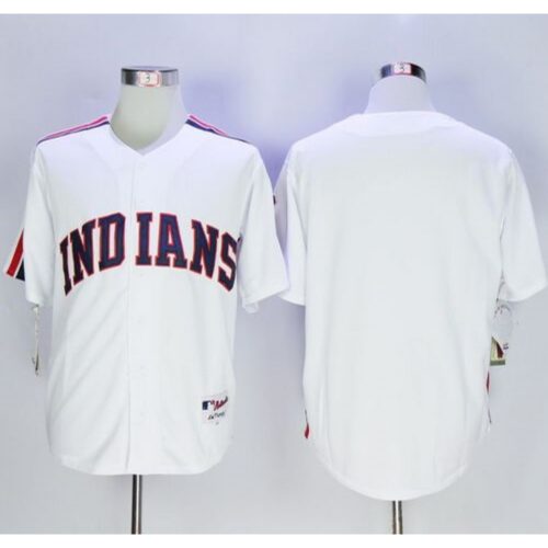 68633b9701c27_1 indians Blank White 1978 Turn Back The Clock Stitched MLB Jersey