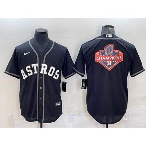 68633b9ea7cda_1 Men's Houston Astros Black 2022 World Series Champions Team Big Logo Cool Base Stitched Jersey