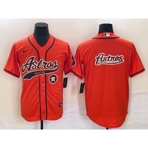 68633bf4d6fb5_1 Men's Houston Astros Orange Team Big Logo With Patch Cool Base Stitched Baseball Jersey