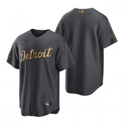 68633c1225eb5_1 Men's Detroit Tigers Blank 2022 All-star Charcoal Cool Base Stitched Jersey