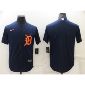 68633c1c45688_1 Men's Detroit Tigers Blank Navy Cool Base Stitched Jersey