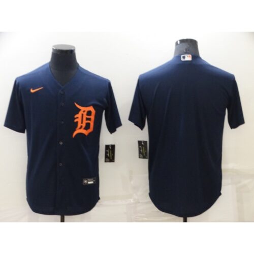 68633c1c45688_1 Men's Detroit Tigers Blank Navy Cool Base Stitched Jersey