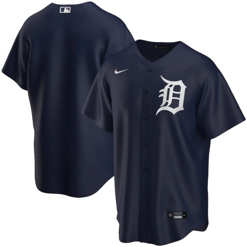 68633c1ea6940_1 Men's Detroit Tigers Blank Navy Cool Base Stitched Jersey