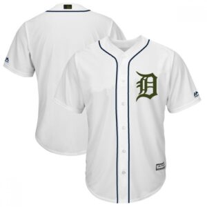 68633c3ac6526_1 Men's Detroit Tigers Blank White 2018 Memorial Day Cool Base Stitched MLB Jersey